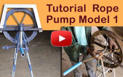 Water around the corner with your own rope pump